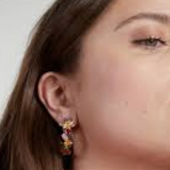 Kate Spade Greenhouse Floral Hoops - Picture 6 of 6